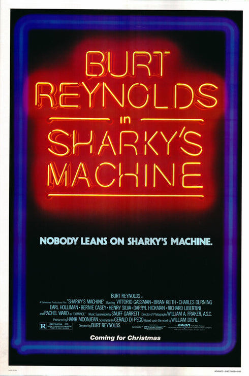 sharkys machine 1981 advanced one sheet poster rolled